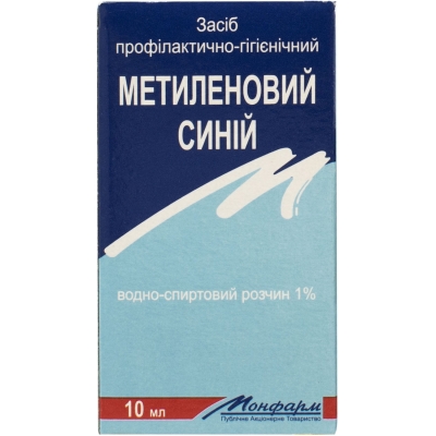 Prophylactic and hygienic agent Methylene blue, 1%